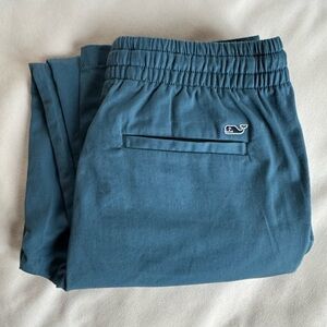 Vineyard Vines Boys Teal Pull on Chinos